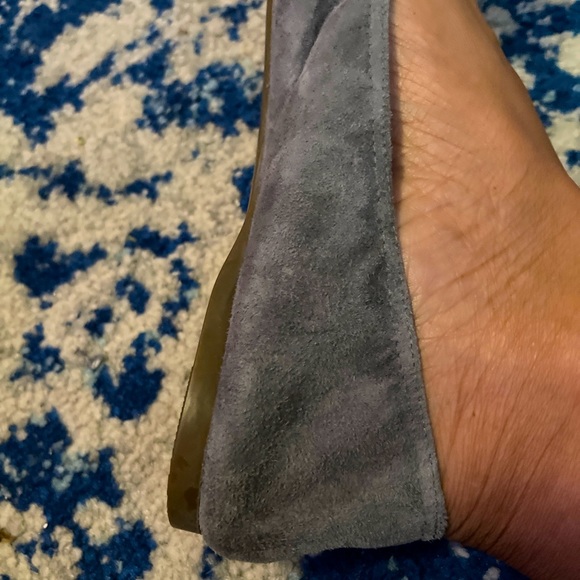 J Crew Pointed Toe Gray Suede Flats - Picture 6 of 7